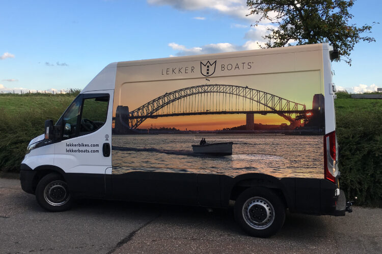 Car wrap Lekker Boats