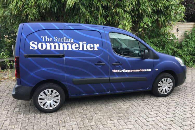 Car wrap The Surfing Sommelier